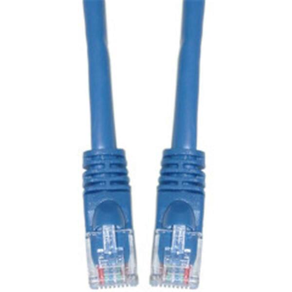 Aish Cat6a Blue Ethernet Patch Cable Snagless Molded Boot 500 MHz 7 foot AI50621